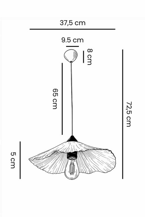 Opviq Lámpara de araña MOD0021 Negra con altura ajustable Opviq Lámpara de araña MOD0021 Negra con altura ajustable
